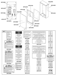 Decals Group - Ats Warning (Used After Serial No. 1022004847) Diagram and Parts List for 071068-05  Briggs and Stratton Generator